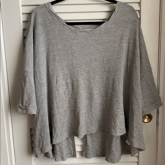 Free People Tops - Free People Open Back Thermal Tee